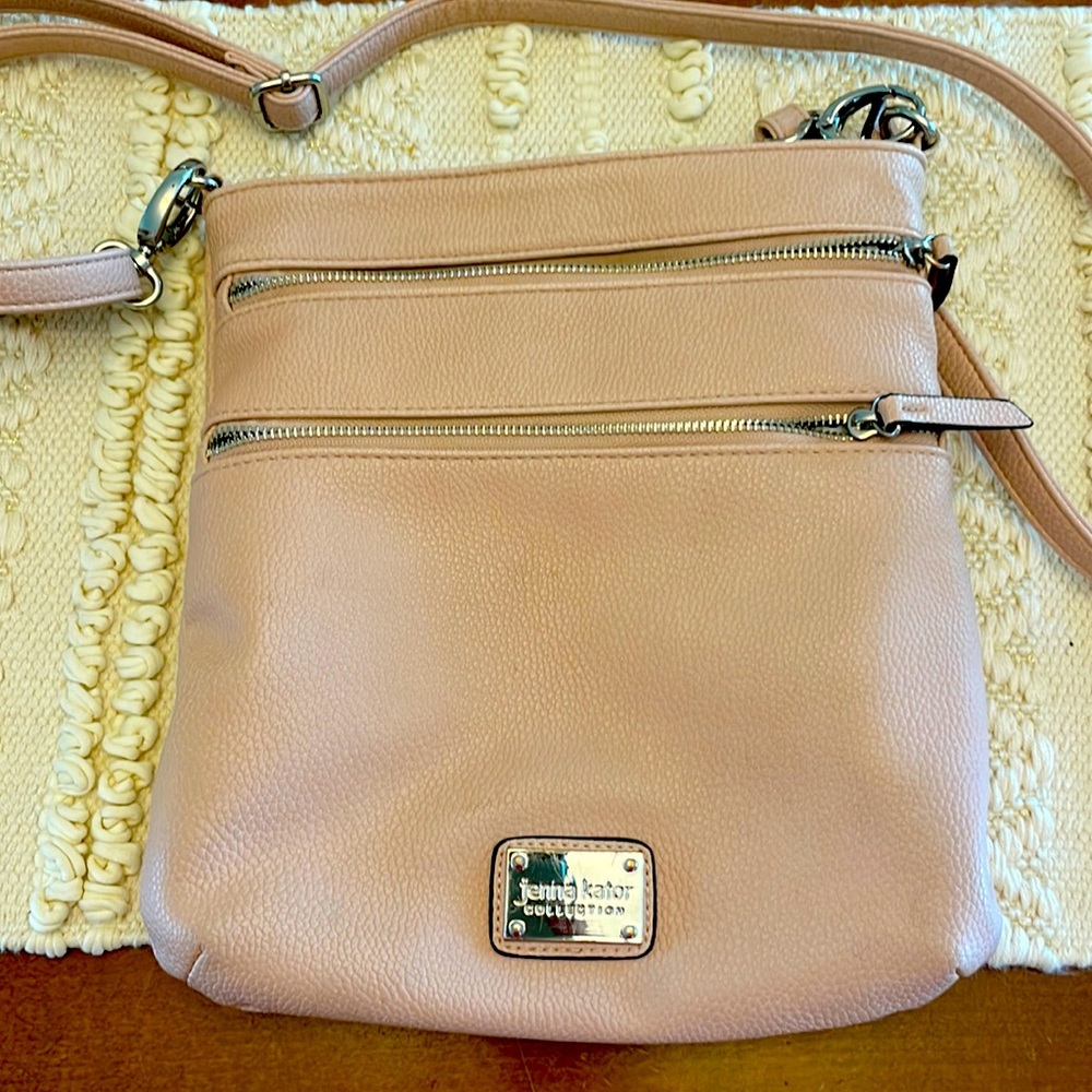 Jenna Kator pink crossbody bag. Purchased on Mackinac Island.